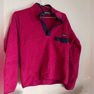 Vintage Patagonia fleece synchilla Sweater! Magenta. Men’s M women’s L